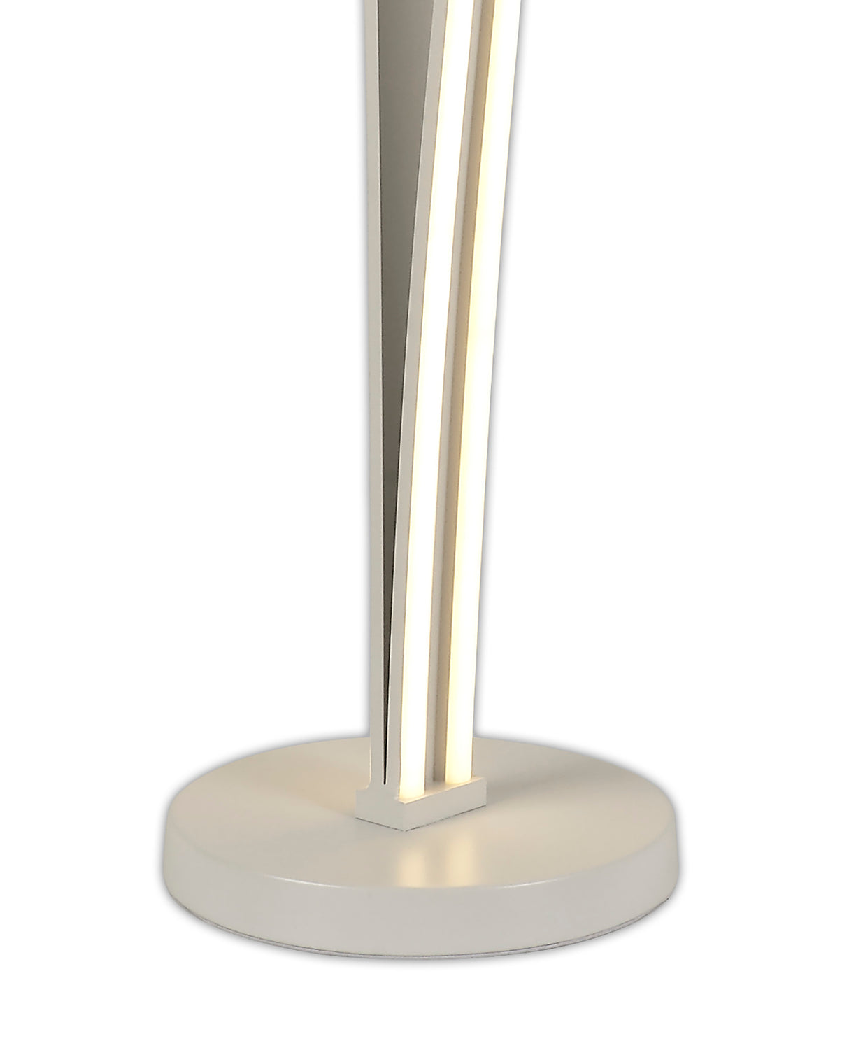 JUP0347 Jupit 153cm Floor Lamp 36W LED in a White/Opal White Finish