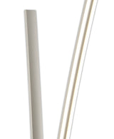 JUP0347 Jupit 153cm Floor Lamp 36W LED in a White/Opal White Finish