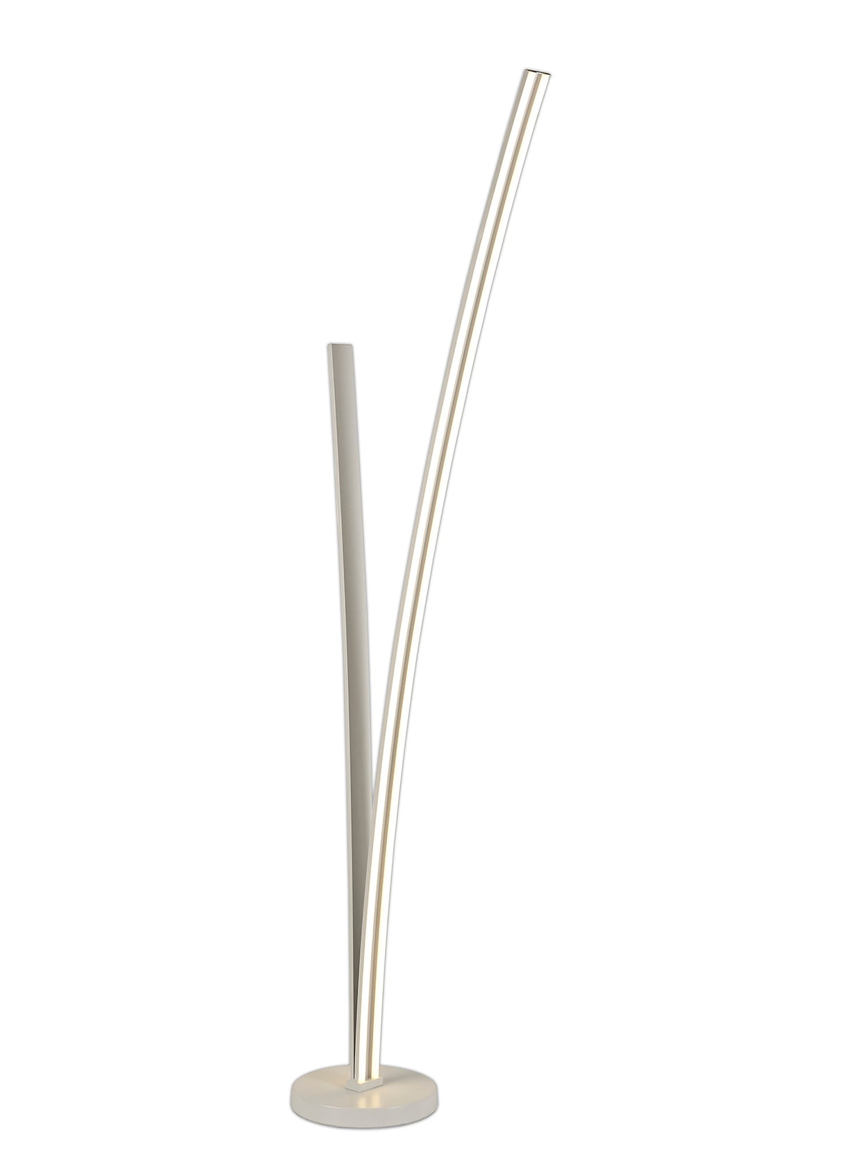 JUP0347 Jupit 153cm Floor Lamp 36W LED in a White/Opal White Finish