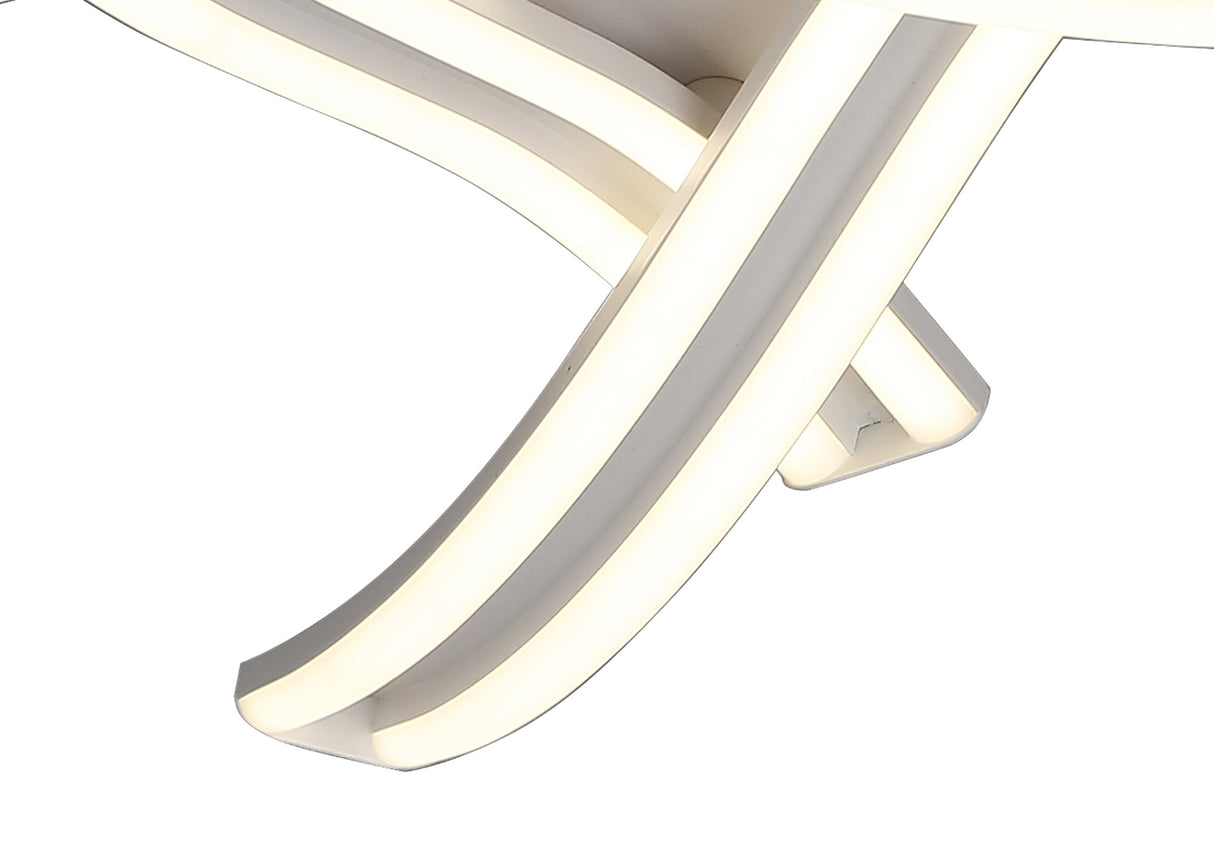 JUP3907 Jupit Ceiling 40W LED in a White/Opal White Finish