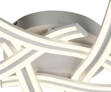 JUP4907 Jupit Ceiling 60W LED in a White/Opal White Finish