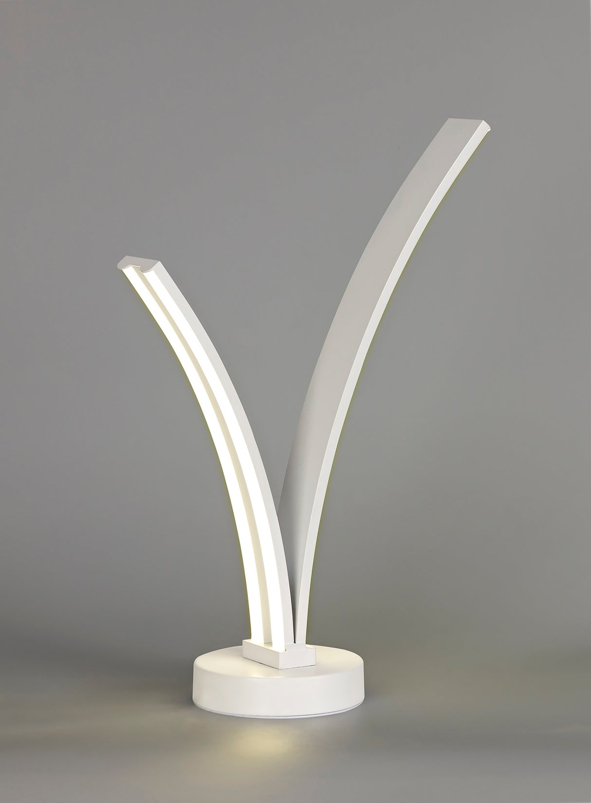 JUP9247 Jupit 41cm Table Lamp 12W LED in a White/Opal White Finish