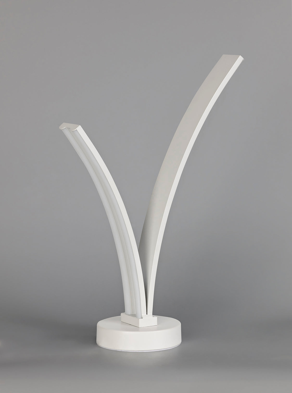 JUP9247 Jupit 41cm Table Lamp 12W LED in a White/Opal White Finish