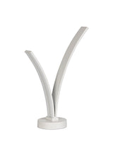 JUP9247 Jupit 41cm Table Lamp 12W LED in a White/Opal White Finish