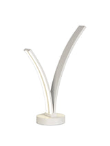 JUP9247 Jupit 41cm Table Lamp 12W LED in a White/Opal White Finish