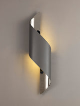 KAL1138 Kalau Large Wall Lamp 8W LED in a Anthracite/Chrome Finish