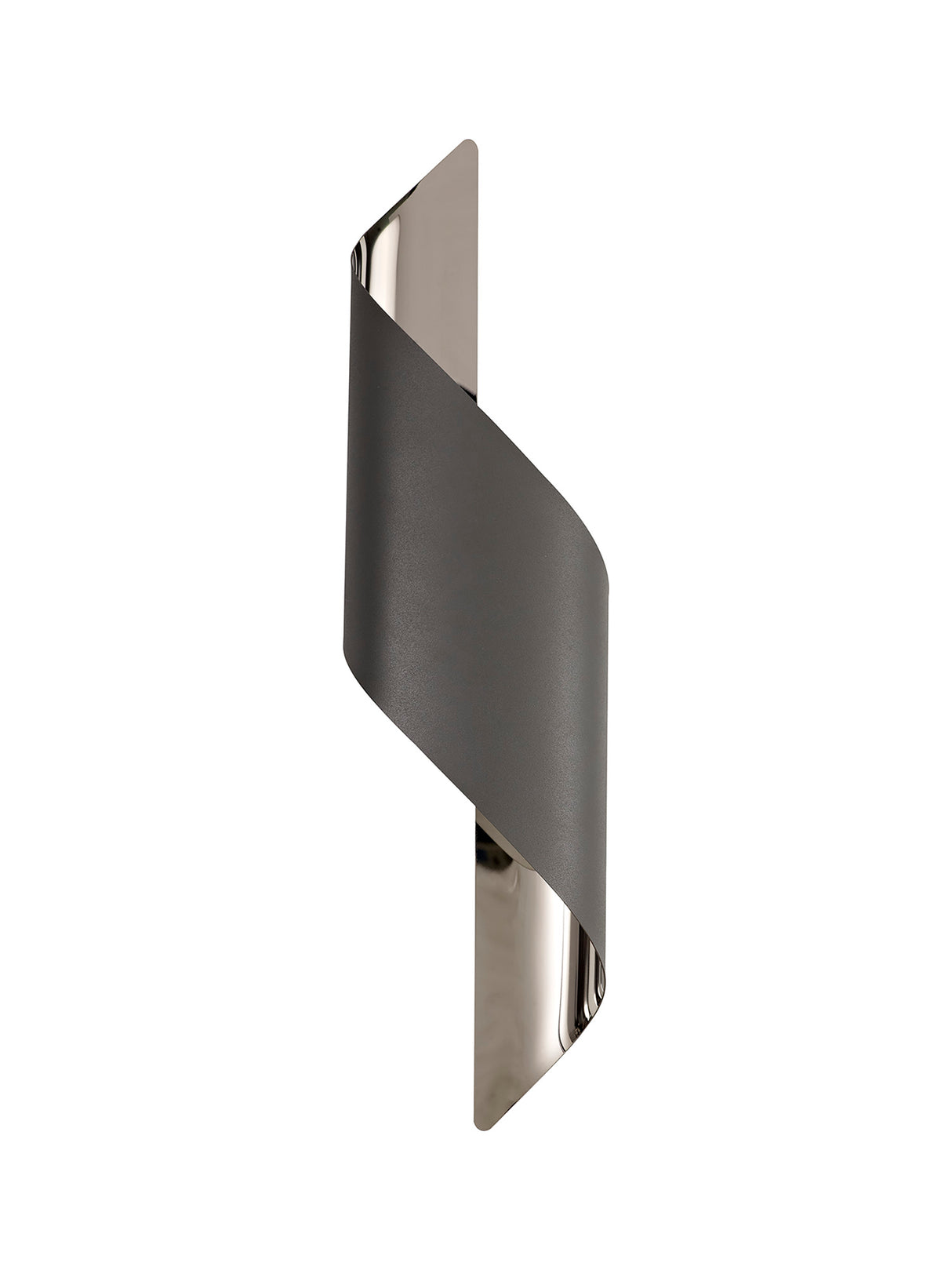 KAL1138 Kalau Large Wall Lamp 8W LED in a Anthracite/Chrome Finish