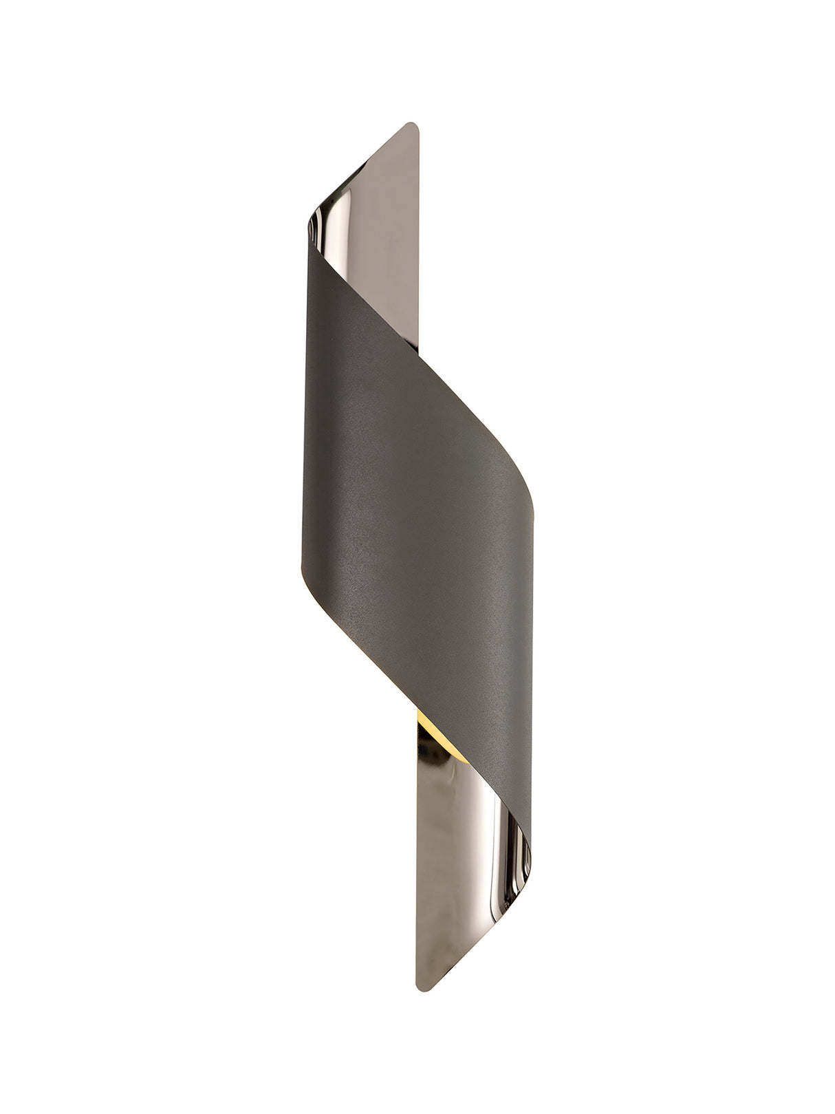 KAL1138 Kalau Large Wall Lamp 8W LED in a Anthracite/Chrome Finish