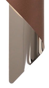 KAL3307 Kalau Large Wall Lamp 8W LED in a Satin Brown/Chrome/Frosted Finish