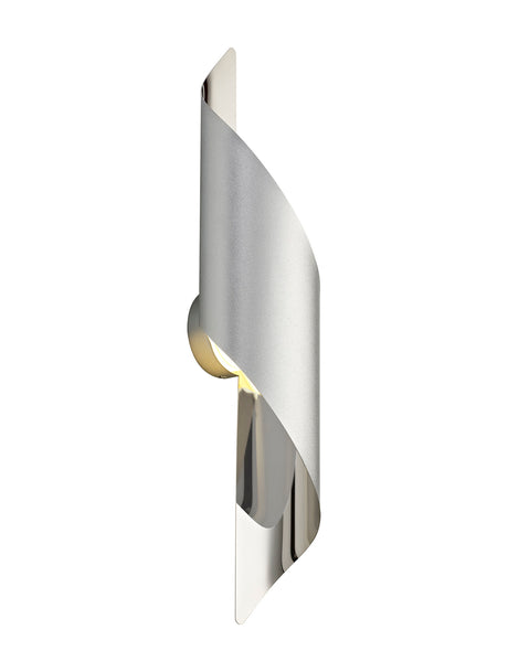 KAL4307 Kalau Large Wall Lamp 8W LED in a Silver/Chrome/Frosted Finish