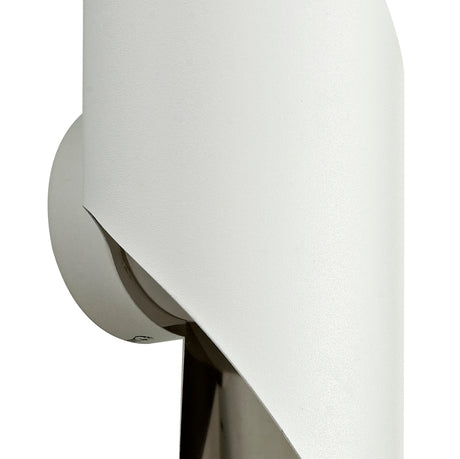 KAL5307 Kalau Large Wall Lamp 8W LED in a White/Chrome/Frosted Finish