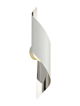 KAL5307 Kalau Large Wall Lamp 8W LED in a White/Chrome/Frosted Finish