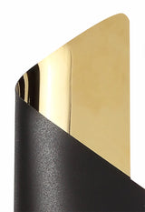 KAL5728 Kalau Small Wall Lamp 8W LED in a Sand Black/Gold/Frosted Finish