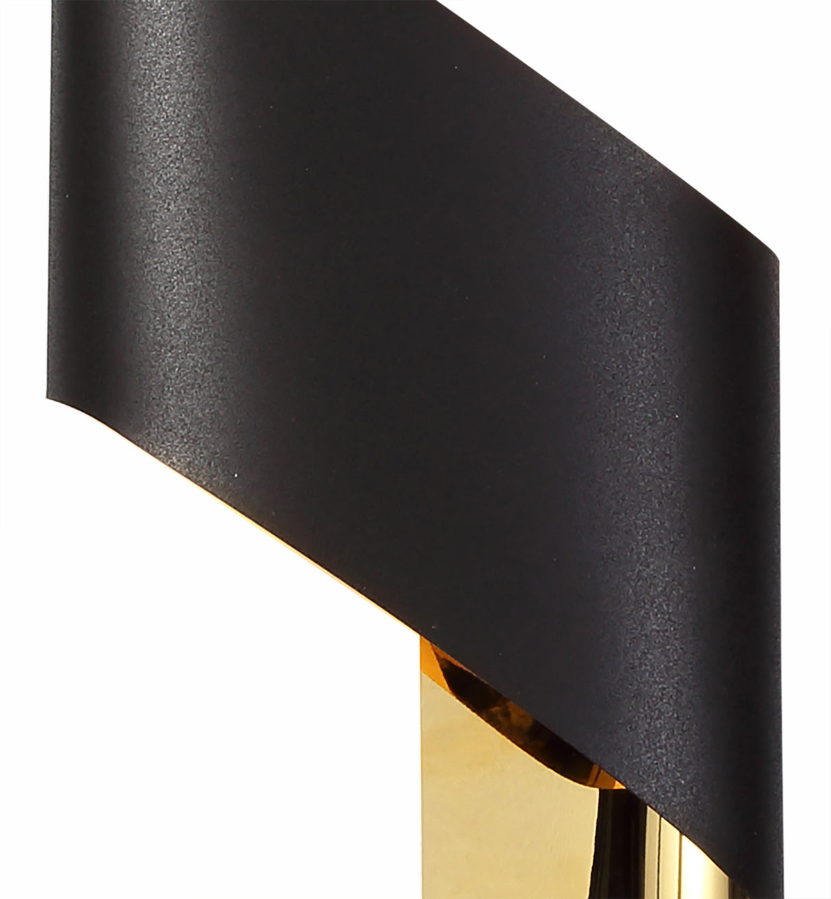 KAL5728 Kalau Small Wall Lamp 8W LED in a Sand Black/Gold/Frosted Finish