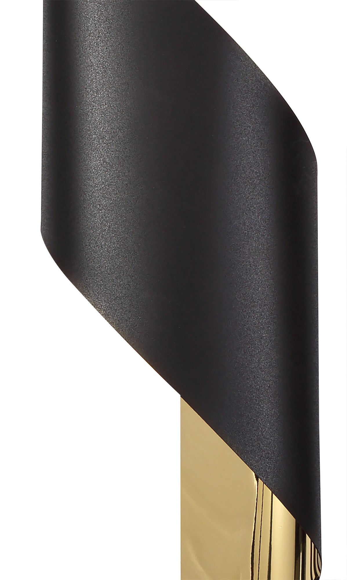 KAL6728 Kalau Large Wall Lamp 8W LED in a Sand Black/Gold/Frosted Finish