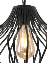 KAN9107 Kang Pendant 1 Light in a Matt Black Finish