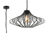 KAN9107 Kang Pendant 1 Light in a Matt Black Finish