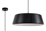 KAR7957 Karaka Pendant 1 Light in a Gloss Black/Gloss White Finish