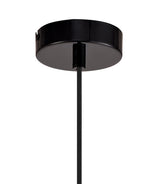 KAR7957 Karaka Pendant 1 Light in a Gloss Black/Gloss White Finish