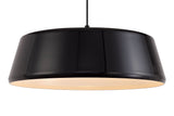 KAR7957 Karaka Pendant 1 Light in a Gloss Black/Gloss White Finish