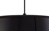 KAR7957 Karaka Pendant 1 Light in a Gloss Black/Gloss White Finish