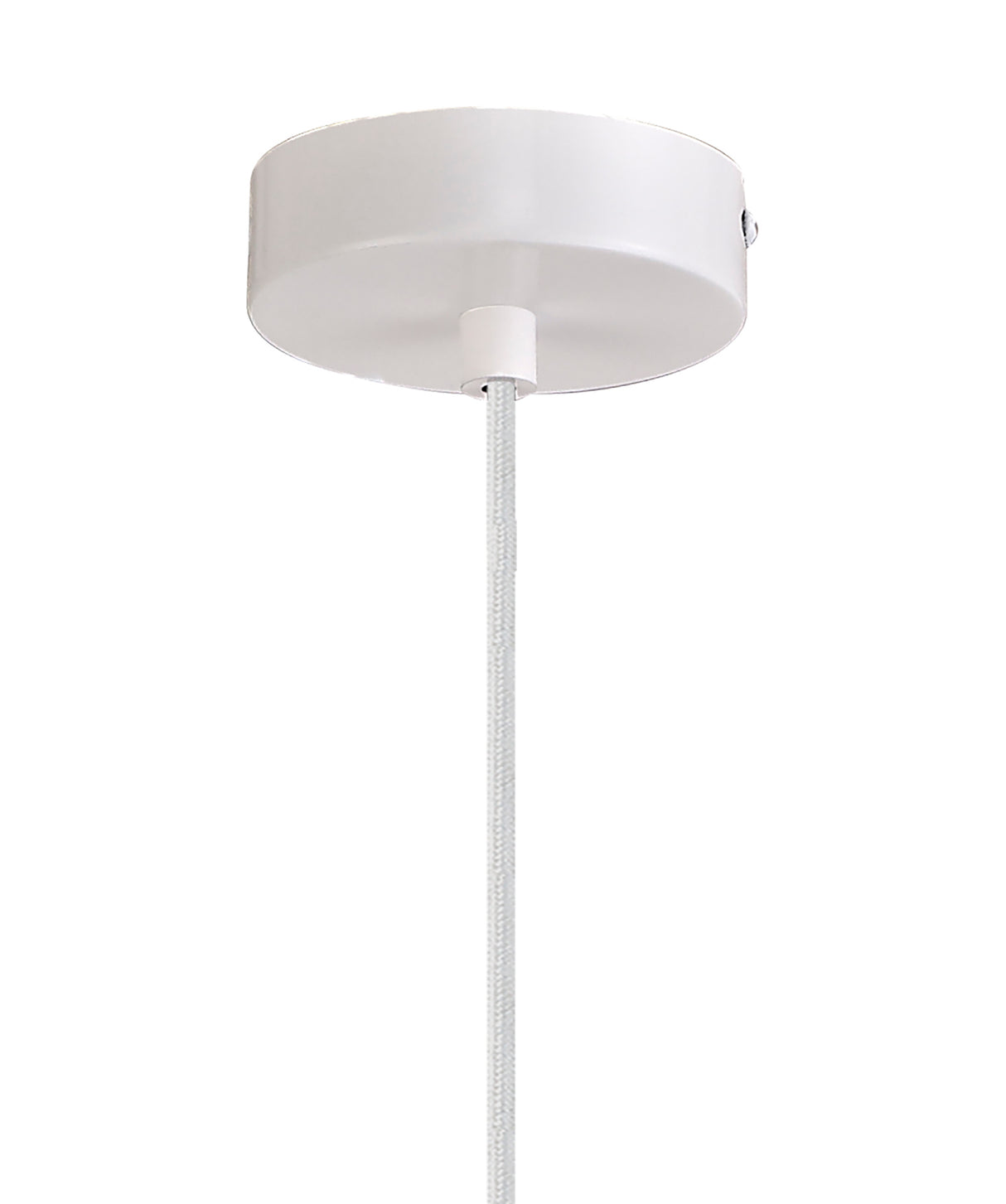 KAR8957 Karaka Pendant 1 Light in a Gloss White Finish