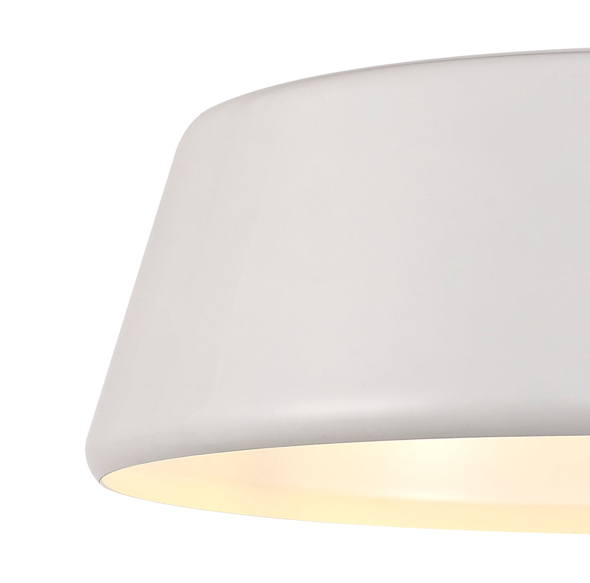 KAR8957 Karaka Pendant 1 Light in a Gloss White Finish