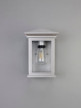 KEI0657 Keid Wall Lamp 1 Light IP54 Indoor/Outdoor Use in a Silver Grey/Clear Finish