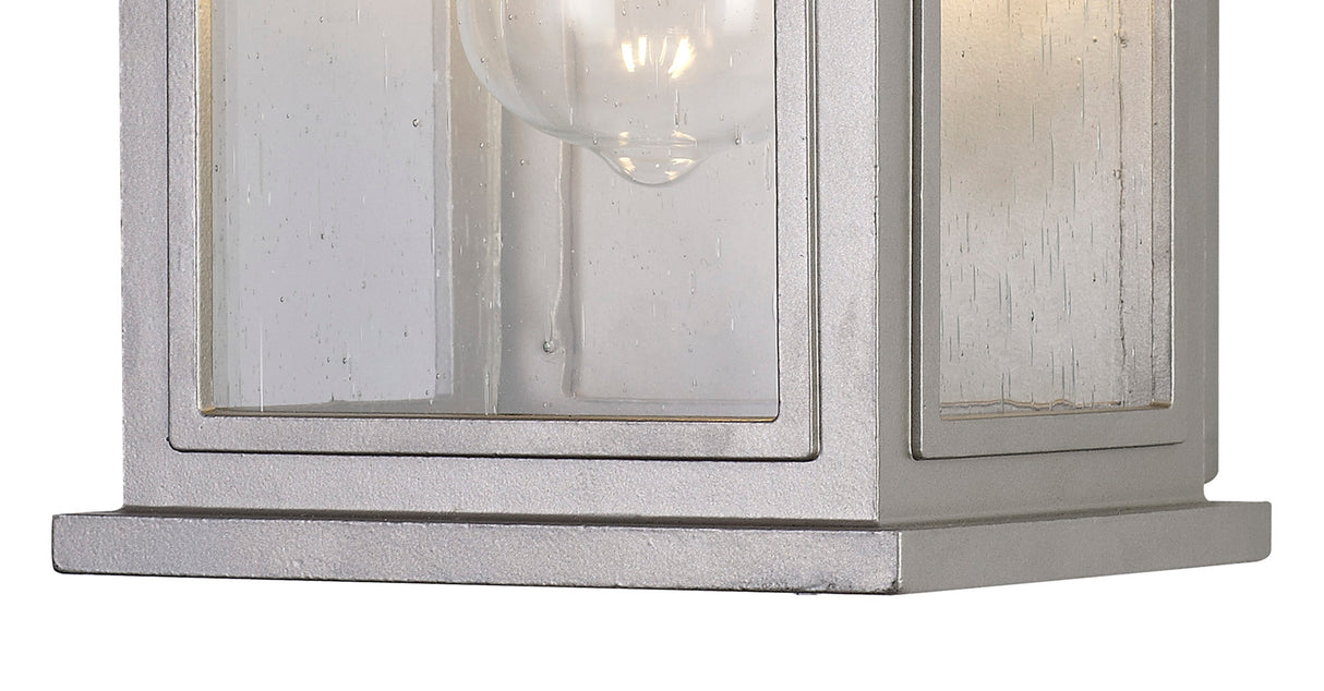 KEI0657 Keid Wall Lamp 1 Light IP54 Indoor/Outdoor Use in a Silver Grey/Clear Finish