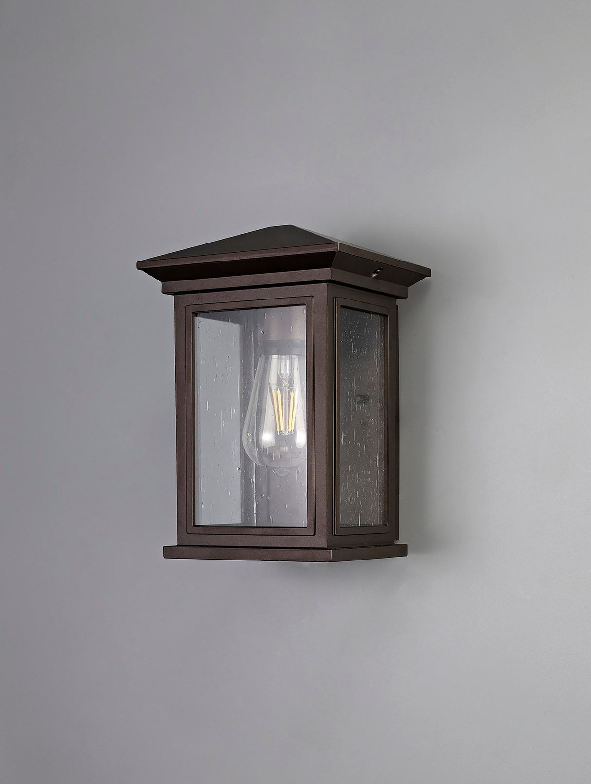 KEI1657 Keid Wall Lamp 1 Light IP54 Indoor/Outdoor Use in a Antique Bronze/Clear Finish