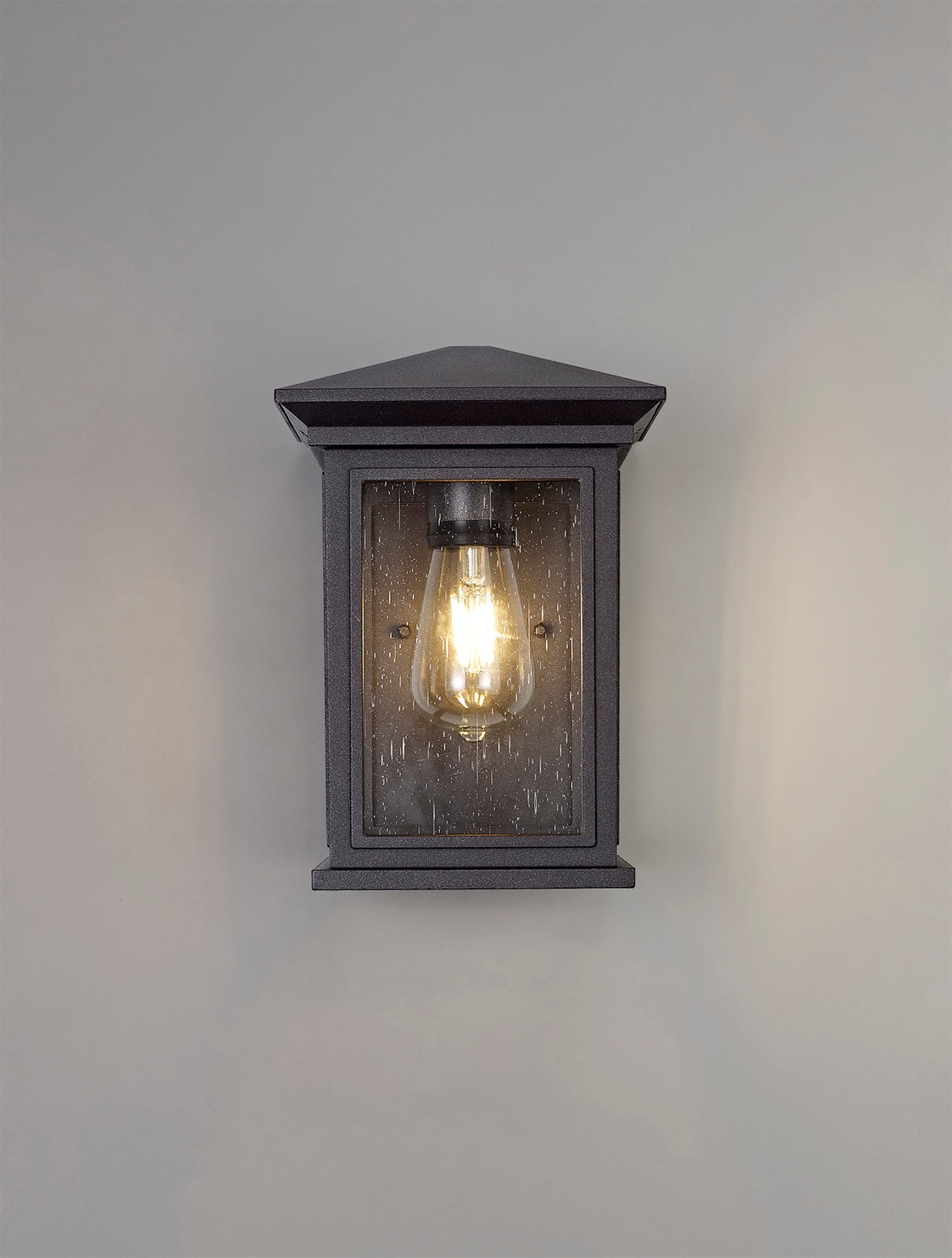 KEI2657 Keid Wall Lamp 1 Light IP54 Indoor/Outdoor Use in a Anthracite/Clear Finish