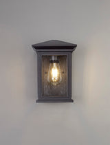 KEI2657 Keid Wall Lamp 1 Light IP54 Indoor/Outdoor Use in a Anthracite/Clear Finish