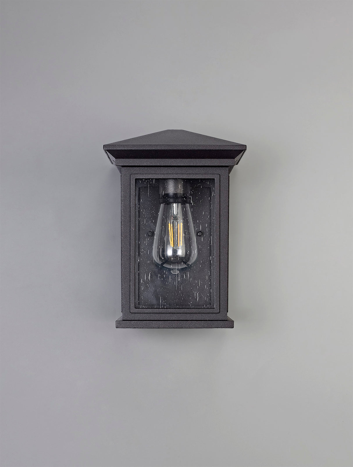 KEI2657 Keid Wall Lamp 1 Light IP54 Indoor/Outdoor Use in a Anthracite/Clear Finish