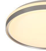 KIT2677 Kitalpha 48cm Ceiling 36W LED IP44 in a Silver/White Finish, Suitable for Bathrooms