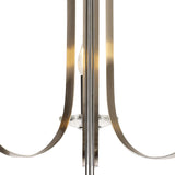 KOE5247 Koeia 3 Light Pendant in a Chrome/Satin Nickel Finish and Clear Crystal