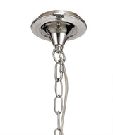 KOE6247 Koeia 5 Light Pendant in a Chrome/Satin Nickel Finish and Clear Crystal