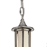 KOE7247 Koeia 8 Light Pendant in a Chrome/Satin Nickel Finish and Clear Crystal