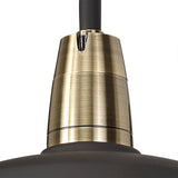 KRA6487 Kraz Wall Lamp 1 Light IP65 Outdoor in a Matt Black/Antique Brass/Clear Finish