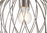 LAR7317 Laranag Sphere Pendant 1 Light in a Polished Nickel Finish