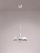 LAS6957 Lasuper Pendant 1 Light in a Marble Effect Finish