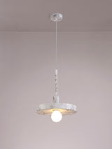 LAS6957 Lasuper Pendant 1 Light in a Marble Effect Finish