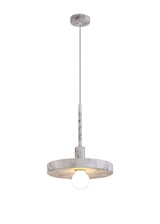 LAS6957 Lasuper Pendant 1 Light in a Marble Effect Finish