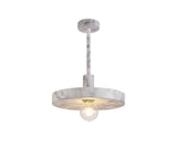 LAS6957 Lasuper Pendant 1 Light in a Marble Effect Finish