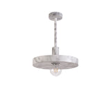 LAS6957 Lasuper Pendant 1 Light in a Marble Effect Finish