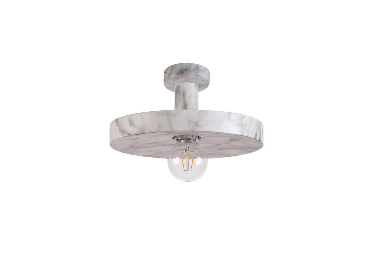 LAS6957 Lasuper Pendant 1 Light in a Marble Effect Finish