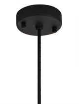 LAT2487 Latti Pendant 1 Light IP65 Outdoor in a Matt Black/Brushed Bronze/Clear Finish