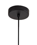 LER3067 Lerna Small Pendant 1 Light in a Matt Black/Satin Gold Finish