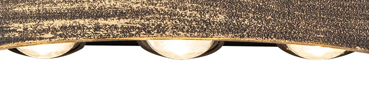 LIB4027 Libertas Wall Lamp 6W LED IP54 Indoor/Outdoor Use in a Black/Gold/Clear Finish