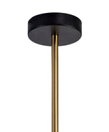 LIE1017 Liesma Pendant 4 Light in a Black/Satin Gold Finish