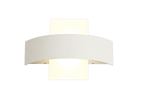 LIL5027 Lilli Wall Lamp 10W LED IP54 Indoor/Outdoor Use in a Sand White/Frosted Finish